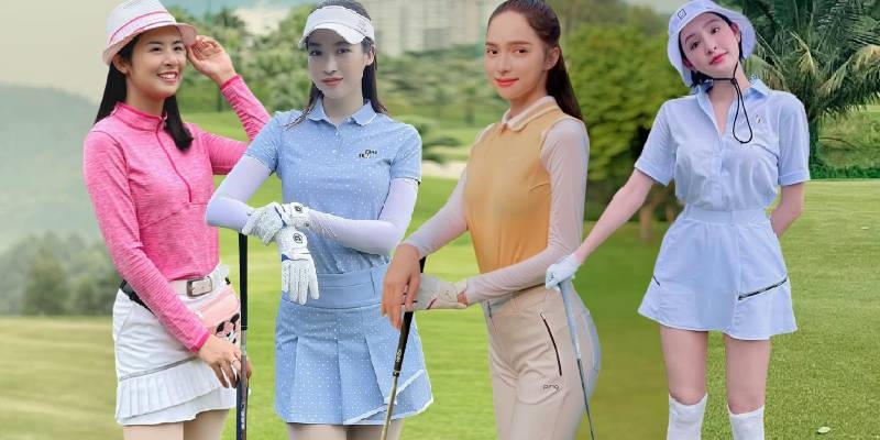 Hương Giang và dàn mỹ nhân Vbiz cực xinh trong trang phục đánh golf