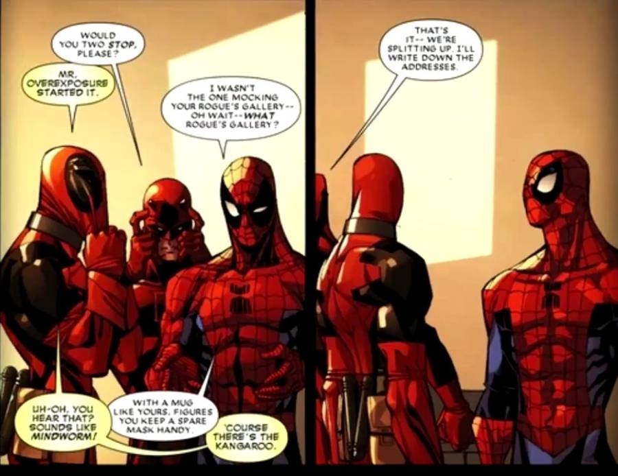 Spider-man có khi hợp tác F4, tạo “team đỏ” với Deadpool - Daredevil