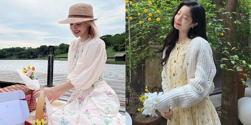 Học sao Hàn diện váy hoa đón hè: Lisa xinh chuẩn tiểu thư