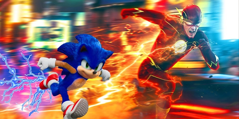 So kè tốc độ của Sonic và The Flash: Một chín, một mười