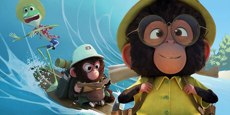 Trailer Khỉ Con Lon Ton Thế Giới: Khỉ và Ếch dắt tay nhau đi “phượt”