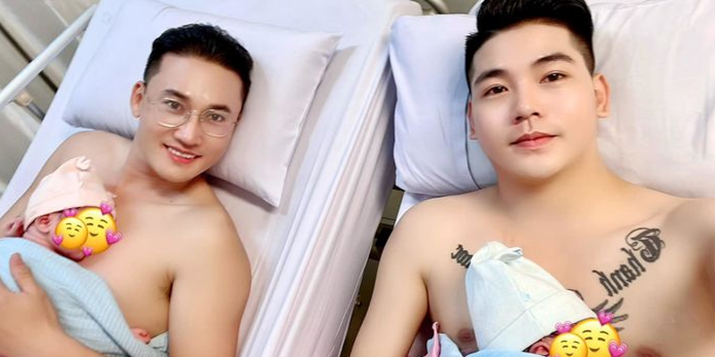 Cặp sao nam tính chuyện có con: Hà Trí Quang đón liền cặp song sinh 