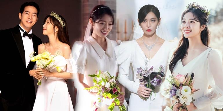 Loạt váy cưới đơn giản nhưng sang trọng trên phim: Lee Ji Ah đẳng cấp