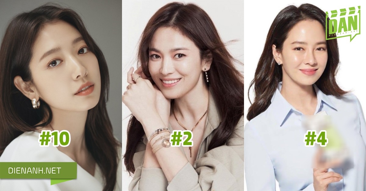 Song Hye Kyo và danh sách 20 nữ diễn viên Hàn được yêu thích tháng 11